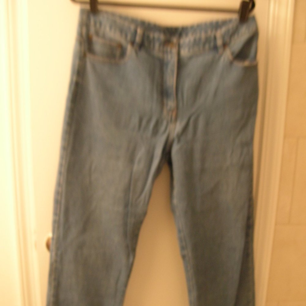 Newport News Jeanology straight leg 5 pocket jeans size 14 Large